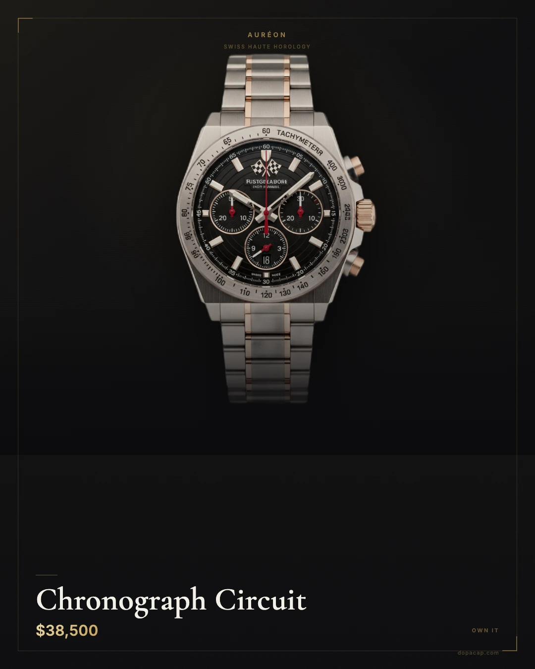 Auréon Chronograph Circuit — $38,500