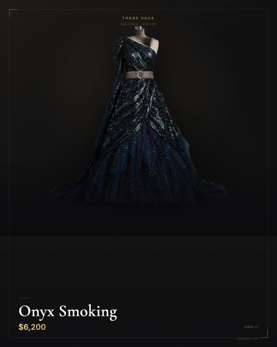 Thane Vaux Onyx Smoking — $6,200